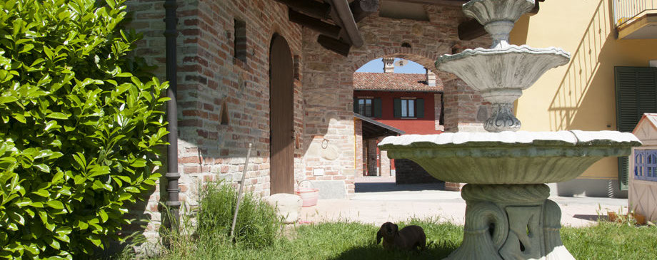 giardino con la fontana