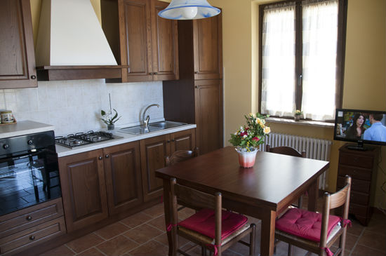 Cucina con televisione