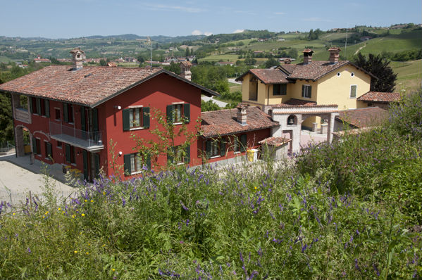Vista delle Langhe dall'agriturismo